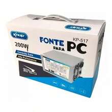 Fonte Atx Pc 200W KP-517 + Cabo De Alimentação - Entrada do Brasil (220V) - Visão 2
