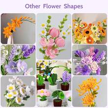 1000根30厘米长毛绒清洁棒，适用于手工制作、毛绒棒、DIY工艺材料、情人节和母亲节创意手工DIY装饰品 - 彩色 - 查看 12