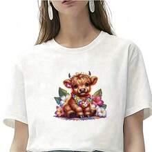 1pc/2pcs/3pcs Cute Calf Heat Transfer Stickers - Mixed Color Vinyl Heat Press Decals For T-Shirts, Jeans, Masks, Backpacks - DIY Seasonal Decoration, Home Decor, Holiday Apparel Customization, Easy To Apply, Durable Home Decor - Multicolor - View 6