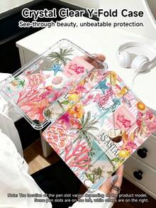 Coconut, Palm Tree, Hibiscus Flower Protective Case For IPad (A16) 11th Gen 11-Inch (2025), Apple IPad Air 11 (2025), IPad 10th Gen 10.9-Inch (2022), With Pencil Slot, Tri-Fold Stand, Auto Wake/Sleep, Cute Gift For Back To School, Valentine's Day, Holidays - Nhiều màu - Xem 4