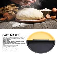 Sellador de tortillas, tortillas de harina de 8 pulgadas, para hacer tacos sellados, quesadillas, burritos y más, prensa de tortillas, sin BPA, apto para lavaplatos, crimpadora de tortillas - Amarillo - Ver 5