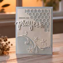 Creative Flower Metal Cutting Dies, DIY Scrapbooking Album And Embossing Stencil, Greeting Card Making Tool, Card Paper Cutting Crafts ,Gift Card Making Template Die Cuts. - Silver - View 2