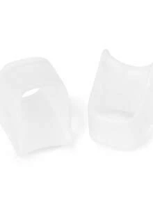 2pcs Unisex Toe Separator, Yoga Toe Separator, Silicone Toe Separator, Toe Stretcher, Overlapping Toe Separator, Foot Care Tool - Transparent - View 4
