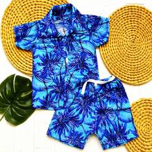 Stylish T-Shirt And Shorts Set, Summer Fashion, Baby Boy Style, Preppy/Blogger Look. - Xanh đậm - Xem 1
