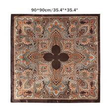 35 Inch Wild Rag Cowboy Scarves For Men, Large Rancher Neckerchief Silk ...