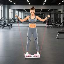 YUNRUX Waist Rotating Board Exercise Twisting Fitness Tool With Elastic Tension Ropes - Pink - View 10