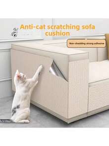 Anti-Scratch Sofa Protector Pad, Durable Yet Slightly Shedding Cat Scratching Mat, Multi-Functional Wall-Mounted Cat Scratch Pad - 40*100cm - View 2