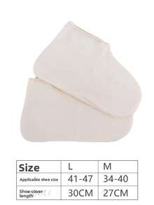 1 Pair Waterproof Latex Anti-Slip Rain Shoe Covers, Thick & Durable Outdoor Rain Boots Covers For Men & Women, Mid-Calf, Portable Insulation, Galentines, Puppy, Carnival, Party Decorations, Spring Summer Picks, Brides Maid Gifts, Room, Bedroom Decor, Bedroom Decor, Beach, Travel, For Men, For Women, Vacation - Multicolor - View 19