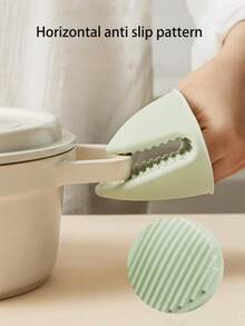 2pcs Reusable Silicone Heat Resistant Oven Gloves, Non-Slip Microwave Baking Cooking Gloves, Essential Kitchen Accessories - Multicolor - View 3