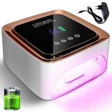 UV LED Nail Lamp, Nail Dryer, Gel Nail Lamp, Rechargeable Nail Lamp With Timer, UV Gel Nail Lamp For Gel Manicure, With Auto Sensor, Professional Portable Nail Curing Light - White, Christmas Gift, Valentine''s Day Gift - EU C Type Plug(220-240V) - View 10