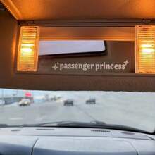1 Set/2 Sets - 4pcs/Set "Passenger Princess" Funny Vinyl Car Stickers, Durable And Easy To Apply, Rearview Mirror Decals, Fashionable Car Accessories - Multicolor - View 8
