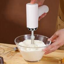 1pc Portable Electric Hand Mixer/Beater - USB Rechargeable, Wireless, Compact, Lightweight, Easy To Use Handheld Mixer, Suitable For Baking Cakes, Cookies, Pancakes - Ideal For Bakers And Professionals