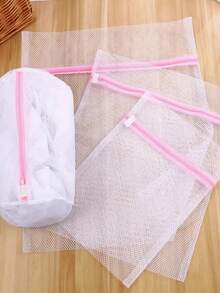 3/6pcs Reusable Laundry Bag Set - Durable Material, Effective Cleaning + Machine Washable, Damage Prevention, Practical Washable - Protect Delicate Clothes/Home Laundry/Mother's Day/Women's Day Gift - Multicolor - View 7