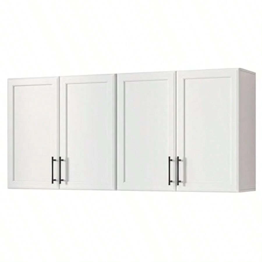 Wall Cabinets For Laundry RoomShaker Wall Mounted Kitchen Cabinets With Adjustable Shelf Floating Hanging Storage Cabinet For Laundry Room Bathroom Kitchen 62.8" W X 12" D X 21.7" H - 48"W - View 1
