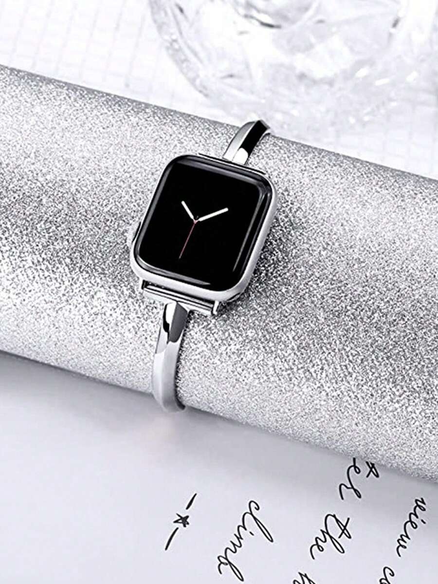 1条纤薄T型金属表带,兼容表带38/40/41/42/44/45/46/49mm,兼容Series Ultra/SE/10/9/8/7/6/5/4/3/2/1 - 銀色 - 查看 1
