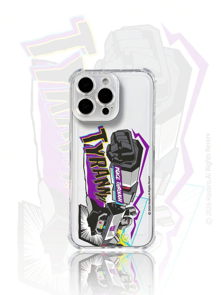 TRANSFORMERS Official Genuine Phone Case, Compatible With Apple 17, 17 Air, 17 Pro, 17 Pro Max, 11 Series, 12 Series, 13 Series, 14 Series, 15 Series, 15 Pro Max, 16 Pro, 16 Pro Max, X, XR, XS Max. Scratch-Resistant, Anti-Slip, Shock-Proof. - Clear - View 1