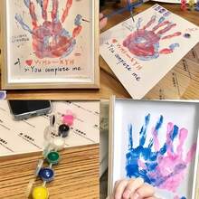 1 Set DIY Handprint/Footprint Photo Frame, Couples Keepsake, Kids Craft, Valentine's Day Gift, Home Decor, Desktop Decoration, DIY Present, Ideal Gift