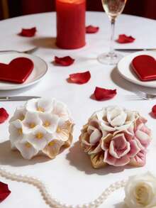 1pc 3D Hydrangea Flower Ball Silicone Mold - Heat-Resistant Easy Demold For Candle/Soap/Resin Valentine's Day/Wedding Souvenir Women's DIY Gift - White - View 6