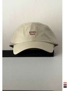 1pc Soft Crown Subtle Letter Embroidered Baseball Cap, Spring New Arrival, Minimalist Letter Embroidery, Sun Hat, Unisex Casual Vintage Distressed Streetwear Soft Crown Baseball Cap, One Size Fits Most - Adjustable Strap,Summer,Beach - ONEG Row Baseball Cap - View 15