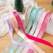 5yards 3cm Dots Satin Ribbon Printed Polyester Ribbon DIY Bow Hair Wedding Handmade DIY Materials Christmas Decoration - Pick Colors - View 3