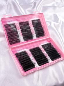 600 Clusters Thick, Fluffy, Long False Eyelashes, 0.07mm D-Curl Eyelashes, 30D-100D/10-18mm Mixed Length, Faux Mink Individual Lashes, Natural & Soft, Suitable For Any Makeup. Eyelash Clusters, Individual Lashes, False Eyelashes - D - View 2
