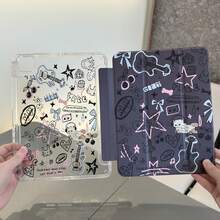 Funda protectora adecuada para la tableta Redmi Pad2 de 11", cubierta plana magnética cerrada, panel trasero de acrílico de alta transparencia con ranura para lápiz, función de suspensión/activación inteligente, soporte plegable de tres posiciones, protección integral, compatible con Huawei y modelos de Apple como iPad, etc. - Multicolor - Ver 2