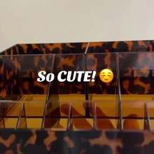 Stylish Leopard Print Makeup Organizer - Durable Material For Cosmetic Storage - 1 cái - Xem 4