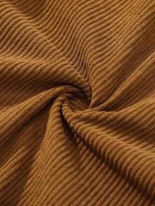 Men's Corduroy Lightweight Casual Trousers For Spring And Summer, Comfortable To Wear, With Drawstring And Pockets, Machine Washable. - Rỉ Nâu - Xem 6