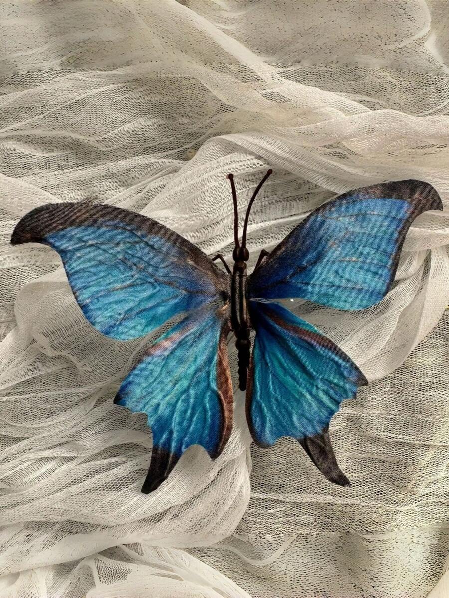 2个/1双 节日风仙女蝴蝶花鞋扣，蝴蝶兰花鞋花，凉鞋配件，女士沙滩鞋扣