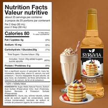 Syruvia Cheese Pancake Flavored Syrup - 25.4 Fl Oz Premium Flavoring Syrup - Kosher, Gluten Free, Perfect For Drinks, Soda, Shakes, Cocktails, Desserts And More. - 25.4 Fl Oz - View 3