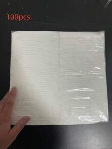 1/30/50/100pcs Disposable Beauty & Hair Towels (White), Soft & Skin-Friendly Material, Non-Shedding, Highly Absorbent, Convenient To Use.Versatile Use For Travel, Manicure And Various Daily Scenarios. - Multicolor - View 9