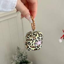 豹纹星形图案保护壳，兼容苹果 Pro 3；可爱ins风耳机套，兼容 Pro第三/四代，防噪版 - 棕色 - 查看 2