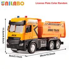 [Random Color] Alloy Engineering Vehicles Toy - Multifunctional Mobile Crane Truck | Logging Truck | Excavator | Crane Truck | Dump Truck | Mixer Truck | Heavy Trailer, Inertial Drive, Realistic Lights And Sounds, Engineering Toy Equipment, Simulation Game - Perfect Birthday Gift For Boys And Girls 3+ Years Old - Multicolor - View 18