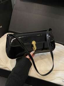 Women's Fashion Versatile Minimalist Shoulder Bag, Suitable For Daily Use - Black - View 5