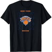 ANBA2 - New York Knicks Stacked City Logo T-Shirt - 黑色 - 查看 1