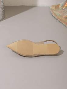 New Fashion Women's Pointed Toe Bow Tie Mary Jane Casual Flat Shoes, Backless Sandals