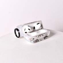 1个斋月日月图案 Pro 3保护套，适用于 Pro 2/3、3无线蓝牙4/3耳机，柔软耳机套 - 黑與白 - 查看 5