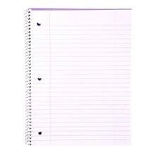 Spiral Notebooks - 1 Subject, Poly Cover, 70 Sheets, WIDE Ruled, 8in X 10in, Bulk Pack, Primary Color Waterproof Covers, Set Of 6 - For Schoolsss, Office, Business, Professional (04658) - PolyCover-wideRuled - View 4