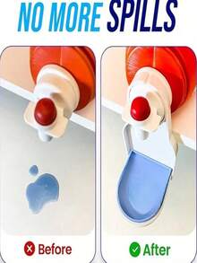 [2 Packs] Laundry Detergent Cup Holder, Detergent Drip Catcher (Upgraded Drip Tray), No More Mess Or Leaks, Grip Style UNIVERSAL FIT - Our Laundry Drip Catcher Fits All Types Of Detergent Containers And Fabric Softener Containers With A Round Dispense Button STURDY Home Bathroom Decor Bathroom Organizer Fall Decor Back To School - Multicolor - View 6