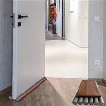 1pc Leather Door Seal Strip, EPE Foam + Leather Insulation Weatherstrip - Multicolor - View 10