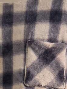 Snug League 2pcs Men Flannel Fluffy Pajama Set, Round Neck Pullover Pocket Patched Top & Pants Casual Loungewear For Autumn/Winter, Fall Winter Clothes, Cozy - Apricot - View 5