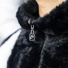 Nike Unisex Full-Zip Reversible Windbreaker Jacket, Crinkle Woven Lining, Lightweight Color Block Activewear Outerwear, Oversized Sports Logo Design, No Shrinkage/Fading Long Sleeve Drawstring Hooded Streetwear Top For Men & Women - 黑色 - 查看 7