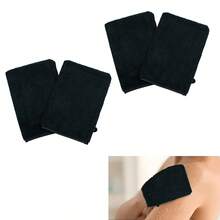 沐浴去角质手套，带挂环的身体去角质手套，用于沐浴、面部水疗、洗手、深层清洁去除死皮的磨砂去角质手套，男女通用