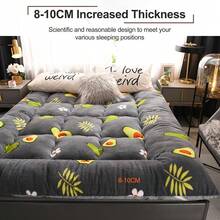 Japanese Floor Mattress, Queen Size Japanese Futon Mattress Roll Up Mattress Tatami Mat, Foldable Mattress Breathable Floor Lounger Guest Bed, Extra Thick Sleeping Pad With Non Slip Straps - Xám - Xem 4