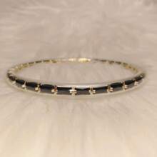 1件装 时尚水钻手链 女士闪亮果冻手镯饰品 - 彩色 - 查看 10