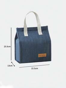 Bolsa de almuerzo aislada de gran capacidad, bolsa de almuerzo portátil tipo bolso para el trabajo, estilo vertical - Multicolor - Ver 2