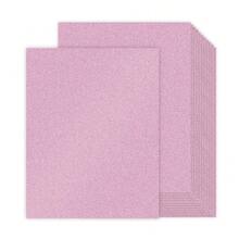 30 Sheets Pink Glitter Cardstock 8.5 X 11 Inches, Heavyweight 230gsm Premium Sparkling Card Stock Paper For Card MaFKing DIY Craft Party Decoration Schoolsss Student Supplies (Pink) - Pink - 查看 1