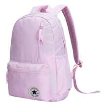 Converse Logo Large Capacity Zip-Lock Polyester Backpack/Student Bag/Backpack/Medium Size, Black. - Purple - View 2