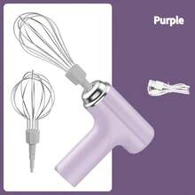1pc Portable Electric Hand Mixer/Beater - USB Rechargeable, Wireless, Compact, Lightweight, Easy To Use Handheld Mixer, Suitable For Baking Cakes, Cookies, Pancakes - Ideal For Bakers And Professionals