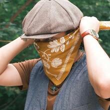 22\X22\ Flower Cotton Bandana Multi-Purpose Headbands - YellowTiger - View 10